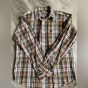Cinch Plaid Shirt boys size 10m